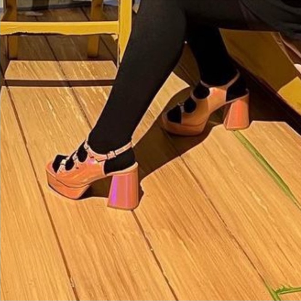 Urban Outfitters Pink Platform Sandals
